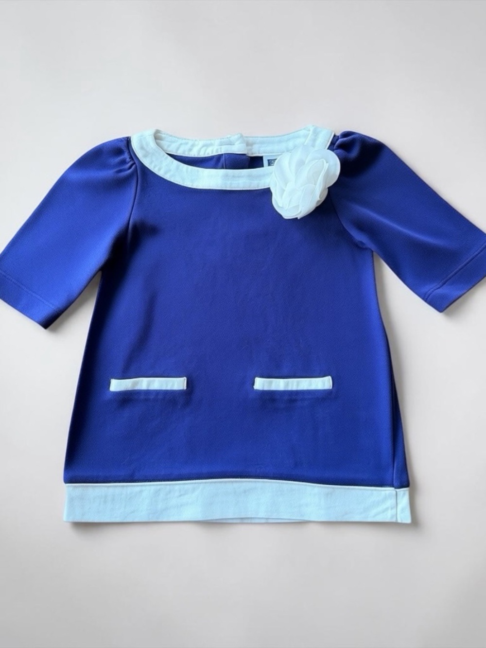 Janie and Jack Blue Dressy Top Girls Size 3 Tunic Blouse